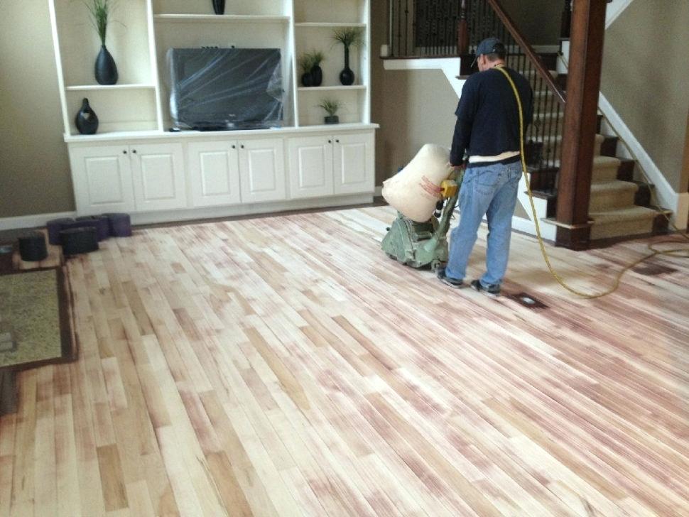 Floor refinishing completed by Jerrys Flooring