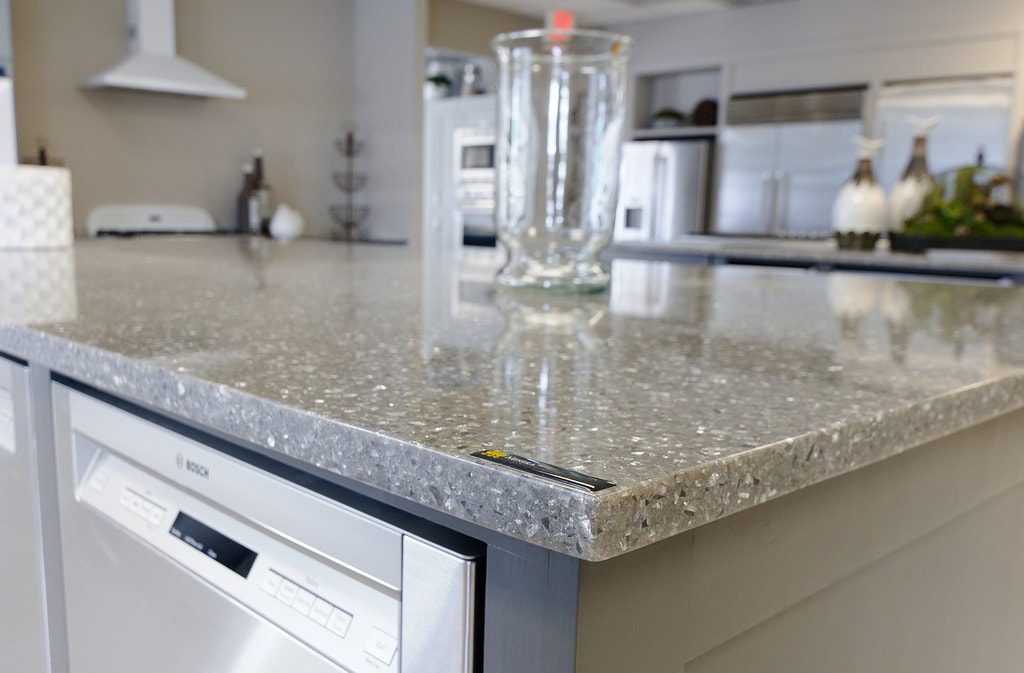 quartz countertops in kitchen